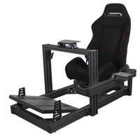 Haute qualité Gaming Racing Simulator Cockpit Sim Wheel Stand Race Car Driving Simulator Avec Gear Shifter Mount Monitor Stand