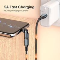 Youxg nouveauté 240W USB-C à USB-C adaptateur de Charge rapide 540 Rotation USB chargeur convertisseur
