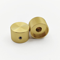 Bouton de commande moleté en aluminium anodisé massif JTUNG, vis de réglage de 6 mm, modèle QL2014ZW-6-11.5 pour guitare, batterie, pédale de basse