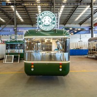 Remorque alimentaire mobile WVTA avec cuisine complète, café, bonbons, pizza, hot-dogs, snacks, beignets, glaces, camion de restauration rapide mobile