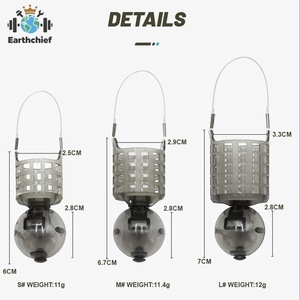 Nouveau Flotteur d'Alimentation en Plastique 11G-12G pour la Pêche à la Carpe, Boule Flottante à Injection d'Eau pour <span class=keywords><strong>Cage</strong></span> à Appâts - Product Image 4