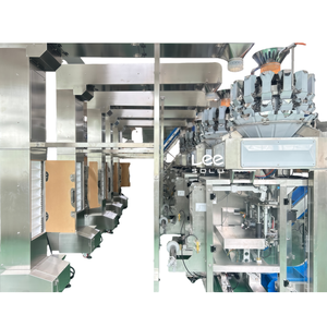 Línea de Pesaje y Empaquetado Combinada de 14 Cabezales para Cacahuetes/Nueces, 90 <span class=keywords><strong>BPM</strong></span>, Alimentación y Transporte Automáticos, Máquina Empacadora - Product Image 5