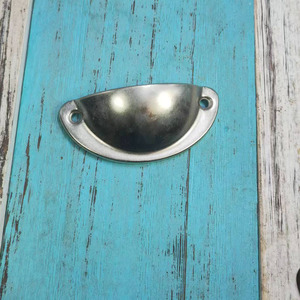 Semi Circular Iron Sheet Handles 30 Mm Hole <b>Rustic</b> Design For Drawer Furniture <b>Cabinet</b> Hardware Black Pearl Chrome Coffee - Product Image 3