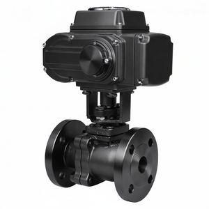 Sistema de Riego por Goteo COVNA de Envío Rápido, Válvula de Bola Eléctrica Motorizada con Brida de Alta Temperatura, Tipo ON/OFF, Hierro Fundido, Dos Vías - Product Image 2