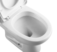Pour Empolo moderne double chasse deux pièces WC Comode réservoir debout libre sans monture toilette fantaisie salle de bain accessoire noir pour Public
