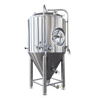 Fermenteur de bière 30l, réservoir de fermentation de bière conique avec veste à vendre