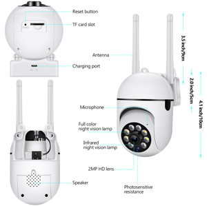 1080P <b>Wireless</b> WiFi Night Vision <b>Security</b> <b>Camera</b> Memory Card 21x-40x Optical Zoom 90 Wide Angle HD Recording CMOS Imaging - Product Image 2