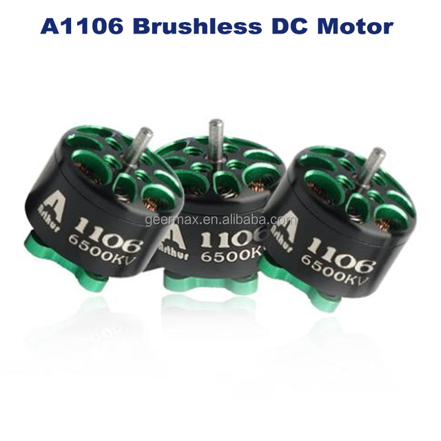 FlashHobby A1106 Brushless DC Motor 4500KV 6500KV 9N12P 12mm Stator Dia 7075-T6 Aluminum Bell 26#AWG 115mm Flash Hobby 1106