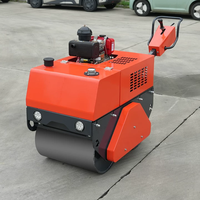 Livraison gratuite Mini rouleau de route Construction de routes Mini rouleau de route compacteur multifonctionnel Double tambour rouleau de route