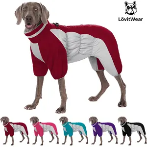 Moderne Herbst Winter Winter Hunde jacke Solide vierbeinige wind dichte warme Fleece verdickte Baumwolle Umwelt freundliche LovitWear Neues Design - Product Image 6
