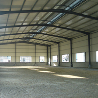 Taller de estructura de acero prediseñado de diseño moderno Edificio de almacén de fábrica industrial ligero para uso en oficinas o pasillos
