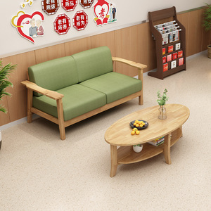Nordic Solid Wood <b>Sofa</b> Set Modern Minimalist Living Room Furniture U Shape Upholstered <b>Foam</b> Filling For Adults And Elderly - Product Image 5