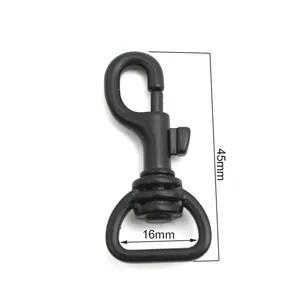 5/8 ''Tas Sluitingen Lobster Swivel Trigger Clips Snap Haak Voor 15Mm Bandjes Zwarte Lente Fermoir