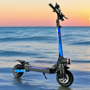 48V Dual Motor Adult Foldable E Scooters Fast 50-55Kh Ip65 Waterproof Range 70Km 10 Inch Electric Scooter Eu Stock With 2400W