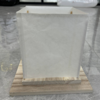Vente en gros de bougies faites à la main pour festivals, lampes flottantes en papier de 25cm, lanternes à eau en bois
