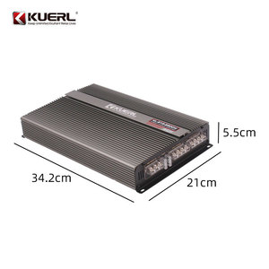 Amplificador de coche KUERL de 4 canales, 6800W, clase AB, aleación de aluminio, 34.2x21x5.5cm, para mejora de audio. - Product Image 1