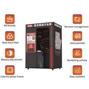 Yixile韩国照相亭打印机自拍Dslr复古外壳自动售货机照相亭远程高科技派对供应商 - Product Image 5