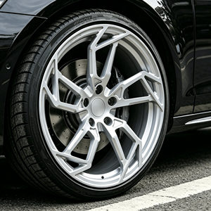 Cerchi Forgiati a Cinque Razze DEAN DP151 6061 per Chevrolet Camaro, 19/20/21/22" 5x112/114.3/120, Argento Spazzolato, Nuovi Cerchi Personalizzati - Product Image 1