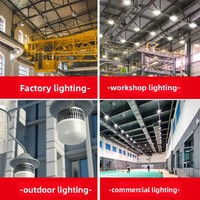 Ampoule LED haute puissance à économie d'énergie en aluminium, qualité industrielle, ultra-lumineuse, culot E27, projecteur pour éclairage d'usine et d'entrepôt