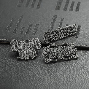 Spilla con Logo in smalto personalizzato di alta qualità <span class=keywords><strong>parole</strong></span> magiche 2d argento antico placcato in <span class=keywords><strong>oro</strong></span> morbido smalto duro in metallo spilla - Product Image 6