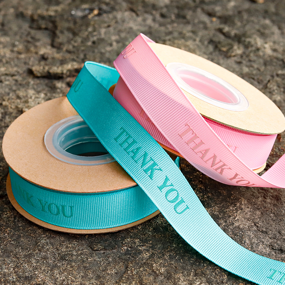 Customized Luxury Style Wrapping Ribbon Gold Foil 3d Packaging Printed Grosgrain Gift Ribbons With logo for Flowers Gift Wrap