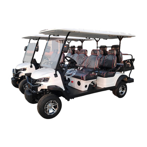 4 Seater Electric Sightseeing Car <b>72V</b> 3500W Lithium <b>Battery</b> Strong Climbing Golf Cart With AC For Scenic Spot Colombia Import - Product Image 2
