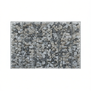 Muro de Gabiones de 354.3x11.8x78.7 Pulgadas en Acero Galvanizado, Rejilla para Cercas, Cerca para Exteriores - Product Image 1