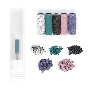 Mini 3mm rose perceuse à ongles bande de ponçage coloré petit zèbre papier de verre boucle mince mandrin Bit <span class=keywords><strong>manucure</strong></span> bandes de ponçage - Product Image 6