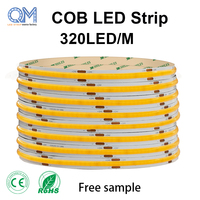 Bande LED COB, bandes LED, bande LED COB 6000K, bande COB en aluminium, lumière flexible Dupontt, 12V 3000K, adressable numériquement