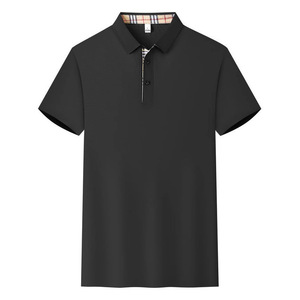 Camiseta Polo de Nailon de Color Sólido para Hombre, Manga Corta, Ropa de Trabajo, Uso Diario - Product Image 4