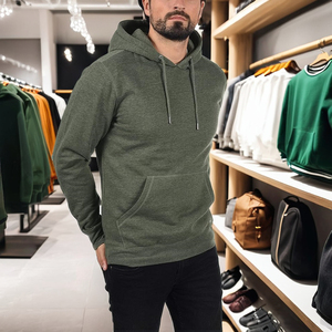 เสื้อฮู้ดสวมหัวยูนิเซ็กซ์ผ้าคอตตอนผ้าไหมพิมพ์สกรีนโลโก้ออกแบบได้ตามต้องการผ้าถักไซส์ใหญ่พิเศษสำหรับฤดูหนาว - Product Image 1