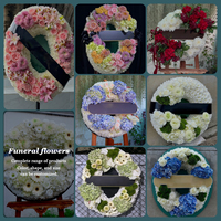 Couronne funéraire blanche LEDA de haute qualité, fleur artificielle, pour hommage funéraire et souvenir