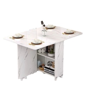 Đặc biệt cung cấp hiện đại có thể gập lại Bàn ăn đa chức năng di chuyển mở rộng đơn giản hình chữ nhật bảng cho căn hộ nhỏ - Product Image 6