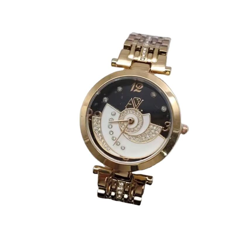 Temperature-control Girl Waterproof Rotate Wrist Watch Ladies Women Change  Color Stainless Steel Quartz Watches C01
