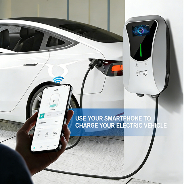 Universal Home EV Charger 7kW 11kW 22kW 3 Phase 32A Fast Charging Type2 Wallbox AC Electric Car Charger EV Charging Station