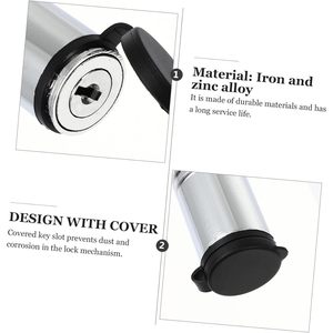 Verrou de sécurité pour attelage de remorque, verrou de sécurité pour attelage de bateau, camion, camping-car, mécanisme facile à installer, compatible avec les attelages standard - Product Image 3