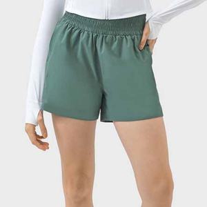 Pantalones Cortos Deportivos de Secado Rápido con Logotipo Personalizado del Fabricante, Pantalones Cortos Deportivos con Bolsillos para Mujer - Product Image 3