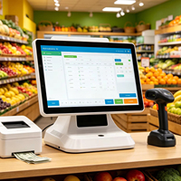 Système de caisse enregistreuse tactile Windows/Android pour restaurant, terminal de point de vente commercial, machine de point de vente Wi-Fi 6