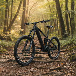 Vélo de montagne électrique Bafang M820, cadre en carbone, suspension intégrale, fourche en alliage d'aluminium, 11 vitesses pour freins à disque hydrauliques, 48V - Product Image 1