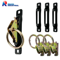Kit d'ancrage à fente unique E-Track, accessoires E Track, point d'ancrage à anneau en O |   Accessoires pour rail en E en acier, joint torique pour remorque/fourgonnette