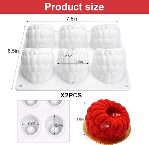 Moldes de Silicona con Forma de Frambuesa, Molde para Hornear Fruta, Silicona de Grado Alimenticio, Herramienta para Pasteles Personalizable - Product Image 3