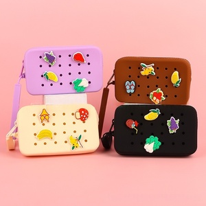 Gran oferta, Diy forma personalizada, diseñador de viaje, tarjetero rectangular, bolsa de almacenamiento, billetera bonita de silicona, monedero para niños y niñas - Product Image 2