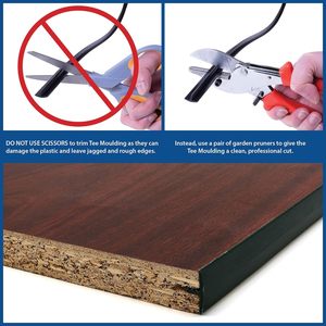 16mm trung tâm barb TEE đúc PVC Vinyl t đúc hồ sơ t cạnh dải cho các dự án nhỏ, máy Arcade và cạnh bảng - Product Image 5