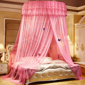 Jaring nyamuk tempat tidur anak perempuan, jaring nyamuk romantis, tempat tidur bulat, kanopi untuk kamar anak perempuan - Product Image 1