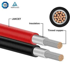 GuoningソーラーDCケーブル4mm 6mm 10mm 16mmツインコアPV1-F缶詰銅ソーラー電線ケーブル - Product Image 3