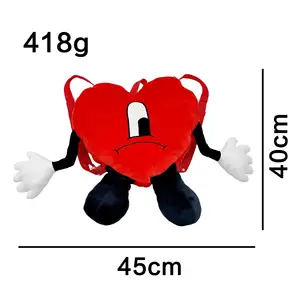 OEM ODM定制新款可爱坏兔子周边产品红心坏兔子plushie玩具