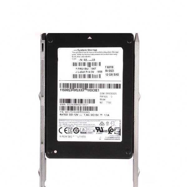 02px543 7.68tb Sas 12gbps 2.5-Inch Internal Solid State Drive (Ssd) With Carrier for Server V5000e
