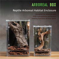 ART Luxe Personnalisé Magnétique Clair Tarentule Acrylique Boîtier Respirant Araignée Insecte Crête Gecko Reptile Présentoir