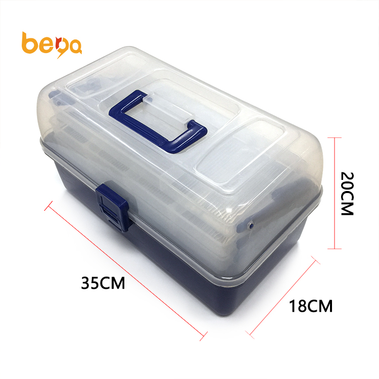 Fishing Tackle Box 3 Tray Carp Lures Storage System - Eco-Friendly ABS  Plastic Fishing Gear Tackle Box, 20L-30L Capacity