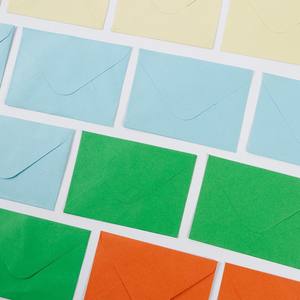 Enveloppes en papier fantaisie colorées bon marché de style européen pour invitation multicolore pour cartes d'anniversaire vente en gros en stock - Product Image 4